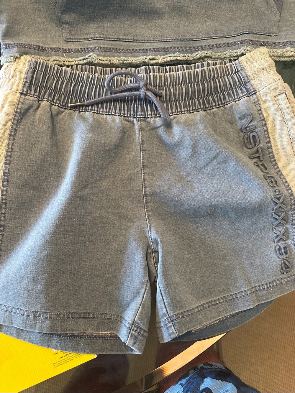 Nasty Pig Blue Emboss Rugby Shorts